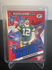 Aaron Rodgers [Red Blue] #SO-3 Football Cards 2022 Panini Rookies & Stars Standing Ovation Prices