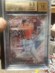 Manny Machado [Autograph Red Orbit Diffracto] #MM Baseball Cards 2017 Topps High Tek Prices