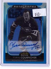 Yvan Cournoyer #BA-YC Hockey Cards 2021 O-Pee-Chee Platinum Blue Rainbow Autographs Prices