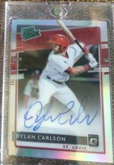 Dylan Carlson [Holo] #RPS-DC Baseball Cards 2020 Panini Donruss Optic Rated Prospects Signatures Prices