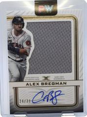 Alex Bregman #ARC-ABR Baseball Cards 2023 Topps Definitive Autograph Relic Collection Prices