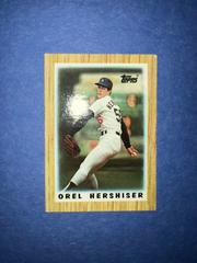 Orel Hershiser #14 Baseball Cards 1987 Topps Mini League Leaders Prices