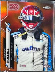 George Russell [70th Anniversary Orange] #192 Racing Cards 2020 Topps Chrome Formula 1 Prices