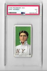 Jake Weimer #NNO Baseball Cards 1909 T206 Piedmont 350 Prices