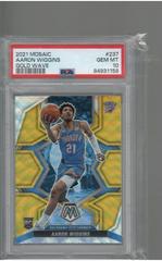 Aaron Wiggins [Gold Wave] #237 Basketball Cards 2021 Panini Mosaic Prices