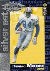 Herman Moore [Crash the Game Silver] Football Cards 1995 Collector's Choice Crash the Game Prices