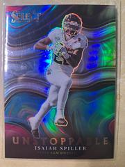 Isaiah Spiller [Silver] #US-IS Football Cards 2022 Panini Select Draft Picks Unstoppable Prices