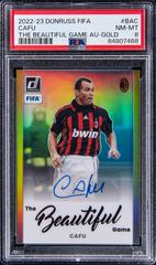 Cafu [Gold] Soccer Cards 2022 Panini Donruss Beautiful Game Autographs Prices
