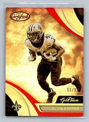 Alvin Kamara [Mirror Red] #GT-ALK Football Cards 2018 Panini Certified Gold Team Prices
