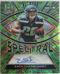 Zach Charbonnet #2 Football Cards 2023 Panini Spectra Rookie Autograph Neon Green Prices
