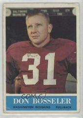 Don Bosseler #184 Football Cards 1964 Philadelphia Prices