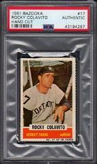 Rocky Colavito [Hand Cut] #17 Baseball Cards 1961 Bazooka Prices
