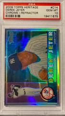 Derek Jeter [Refractor] #C14 Baseball Cards 2009 Topps Heritage Chrome Prices