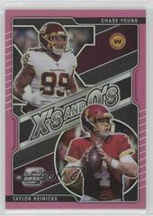 Chase Young, Taylor Heinicke [Pink] #XO-15 Football Cards 2021 Panini Contenders Optic Xs and Os Prices