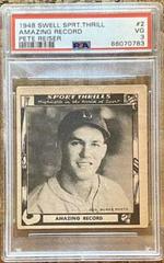 Amazing Record [Pete Reiser] Baseball Cards 1948 Swell Sports Thrills Prices