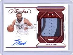 David Roddy [Ruby] #19 Basketball Cards 2022 Panini Flawless Rookie Autograph Prices