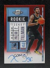 Xavier Tillman [Autograph Red] #103V Basketball Cards 2020 Panini Contenders Optic Prices