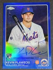 Kevin Plawecki [Blue Refractor] #AR-KP Baseball Cards 2015 Topps Chrome Autograph Rookies Prices