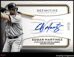 Edgar Martinez Baseball Cards 2023 Topps Definitive Legendary Autograph Collection Prices
