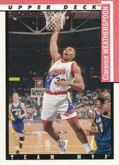 Clarence Weatherspoon #TM20 Basketball Cards 1993 Upper Deck Team MVP's Prices