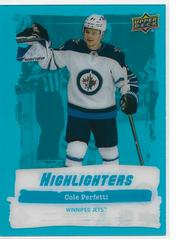 Cole Perfetti #HL-1 Hockey Cards 2022 Upper Deck Highlighters Prices