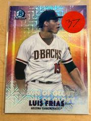 Luis Frias [Orange Refractor] Baseball Cards 2021 Bowman Chrome Mega Box Mojo Dawn of Glory Prices