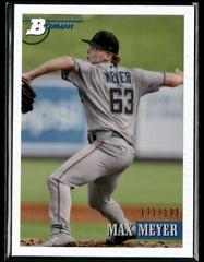 Max Meyer [Chrome Prospect Refractor] #128 Baseball Cards 2021 Bowman Heritage Prices