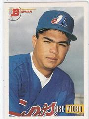 Jose Vidro #592 Baseball Cards 1993 Bowman Prices