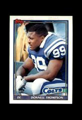 Donnell Thompson #344 Football Cards 1991 Topps Prices
