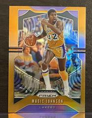 Magic Johnson [Orange Prizm] Basketball Cards 2019 Panini Prizm Prices