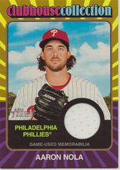 Aaron Nola [Gold] #CCR-AN Baseball Cards 2024 Topps Heritage Clubhouse Collection Relic Prices