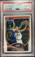 Tim Duncan [Xfractor] #21 Basketball Cards 2007 Bowman Chrome Prices