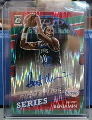 Benoit Benjamin [Green Shock] Basketball Cards 2021 Panini Donruss Optic Signature Series Prices