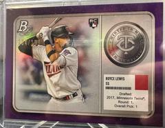 Royce Lewis [Purple] #MM-20 Baseball Cards 2022 Bowman Platinum Minted in Merit Prices