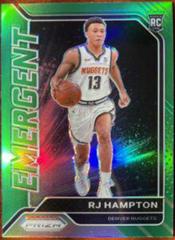 RJ Hampton Basketball Cards 2020 Panini Prizm Emergent Prices
