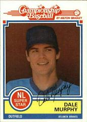Dale Murphy Baseball Cards 1984 Milton Bradley Prices