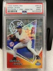 Derek Jeter [Pattern 1 Pre Production] #PP1A Baseball Cards 1999 Topps Tek Prices