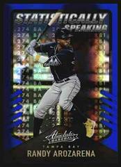 Randy Arozarena [Spectrum Blue] #SS-6 Baseball Cards 2022 Panini Absolute Statistically Speaking Prices