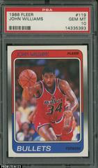 John Williams #119 Basketball Cards 1988 Fleer Prices