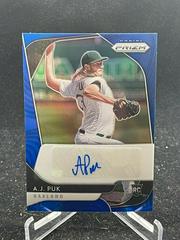 A.J. Puk [Blue Prizm] #RA-AP Baseball Cards 2020 Panini Prizm Rookie Autographs Prices