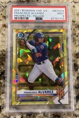 Francisco Alvarez [Yellow] #BCP-209 Baseball Cards 2021 Bowman Chrome Sapphire Prospects Prices