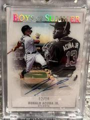 Ronald Acuna Jr. [Holo Silver] Baseball Cards 2022 Panini Chronicles Boys of Summer Autographs Prices