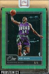Ray Allen [Green] #156 Basketball Cards 2020 Panini One and One Prices