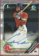 Cameron Cannon #CDA-CCA Baseball Cards 2019 Bowman Draft Chrome Picks Autograph Prices