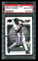 Frank Thomas #25 Baseball Cards 2001 Upper Deck Sweet Spot Prices