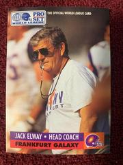 Jack Elway Football Cards 1991 Pro Set Wlaf Inserts Prices