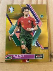 Joao Felix [Gold Refractor] #67 Soccer Cards 2023 Topps Finest Road to UEFA EURO Prices