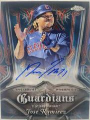 Jose Ramirez Baseball Cards 2022 Topps Chrome Pinstriped Autographs Prices