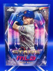 Brett Baty [Black] #SMLBC-82 Baseball Cards 2023 Topps Update Stars of MLB Chrome Prices