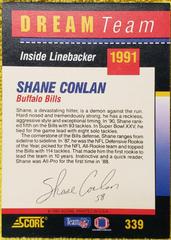 Shane Conlan #339 Football Cards 1991 Score Dream Team Autographs Prices